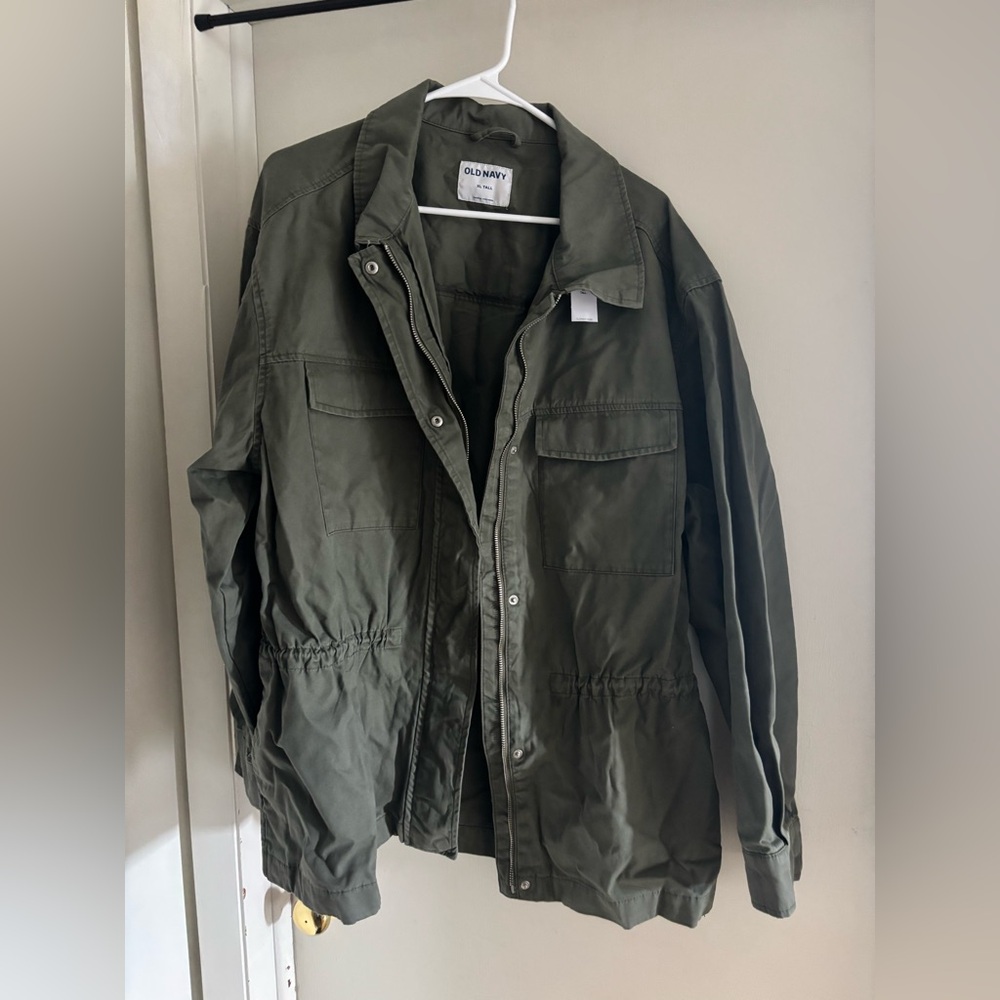 Old Navy Women's Military Field Jacket in Olive Green